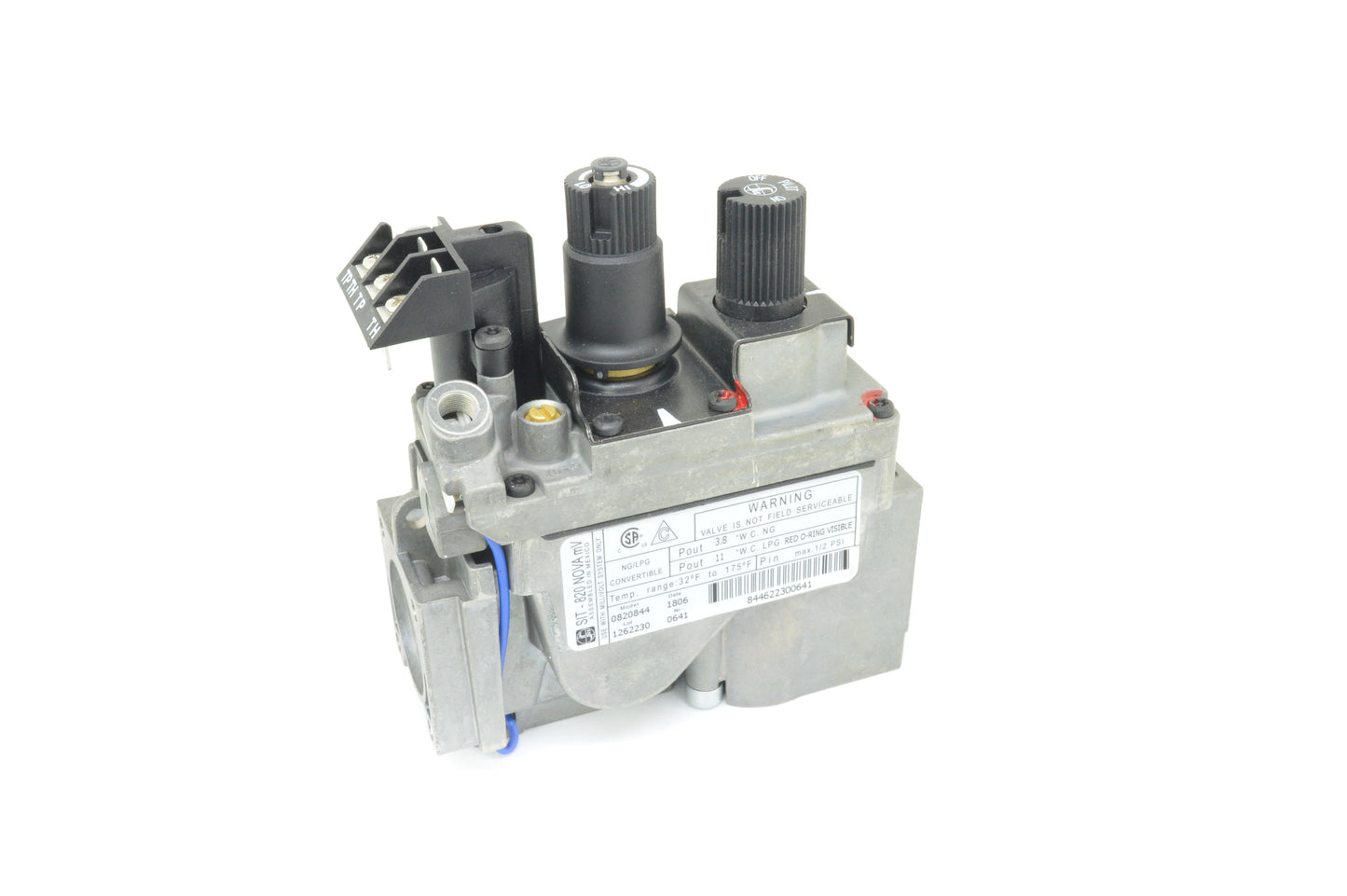 Sit 820 Series Millivolt Fireplace Valve 50% Turndown Natural Gas
