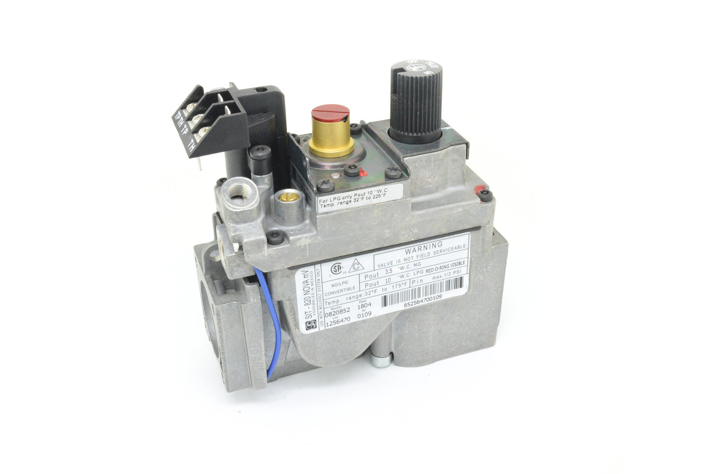 SIT Propane Gas Valve 10" No Turndown