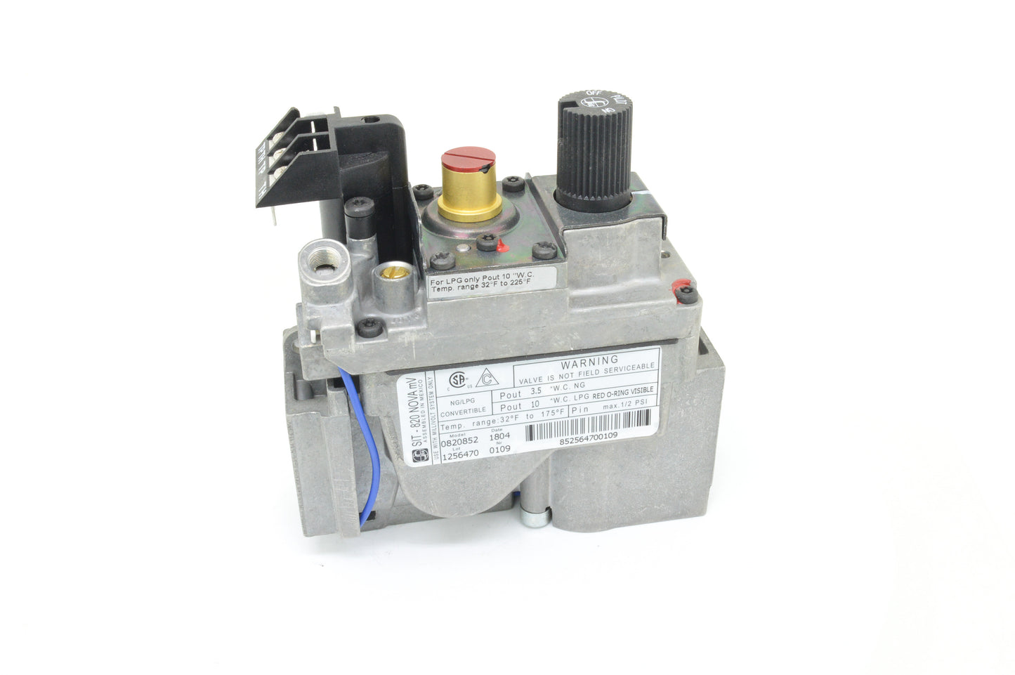 SIT Propane Gas Valve 10" No Turndown