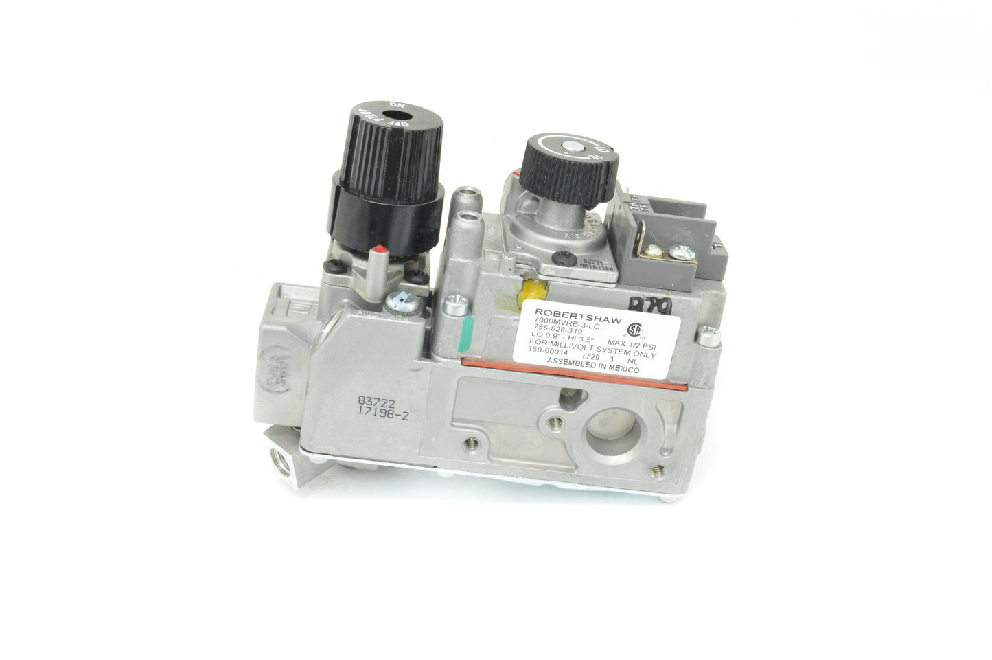 Robertshaw / Dexen Millivolt Valve 50% Turndown Natural Gas