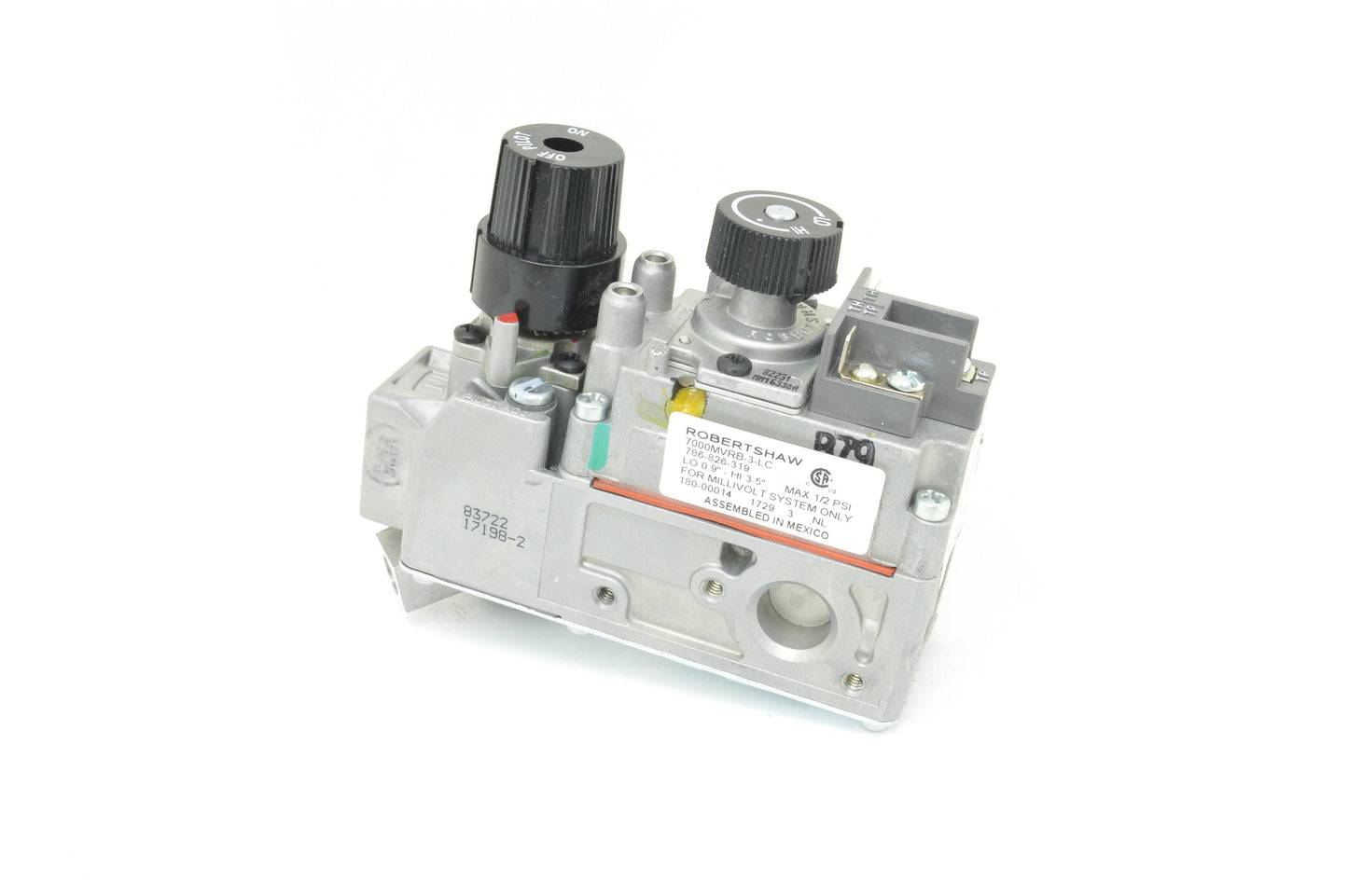 Robertshaw / Dexen Millivolt Valve 50% Turndown Natural Gas