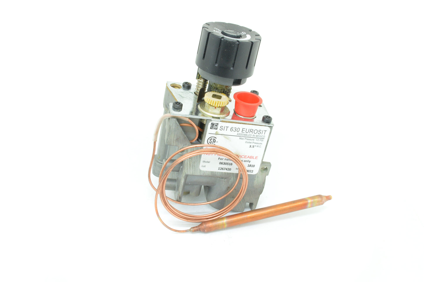 Eurosit 630 Fireplace Gas Valve (Natural Gas)