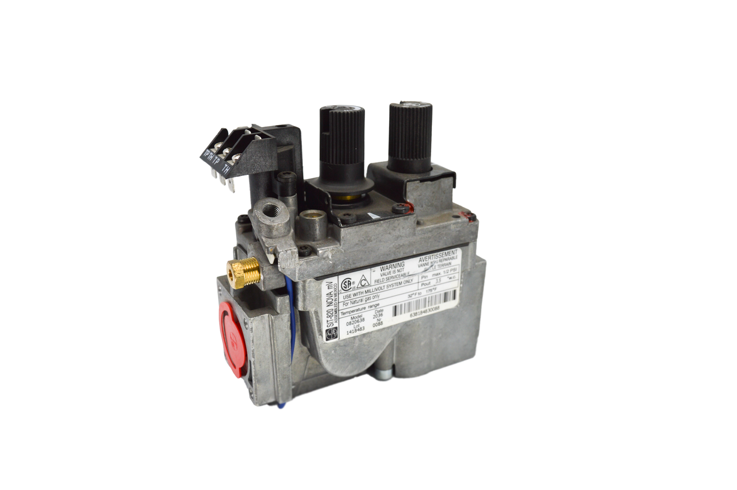W725-0050 SIT 820 Series Millivolt Fireplace Valve 20% Turndown Vent Free Natural Gas