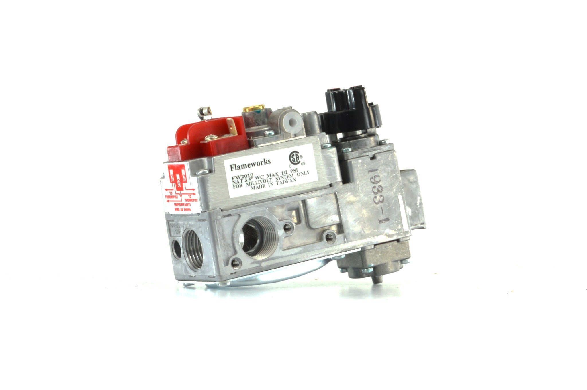 Dexen / Robertshaw Millivolt Valve No Turndown Multiport 1/2