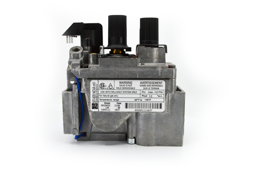 SIT 820 Series Millivolt Fireplace Valve 30% Turndown Propane